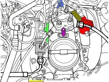 Leerlauf kaltlauf LuftMasse reglung Spinnekop