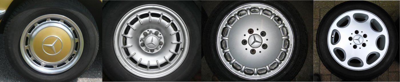 MB Velg types Rims, Felgen, Stahl, LM, Wieldoppen
